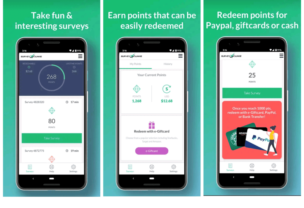 Survey Junkie app - how it works