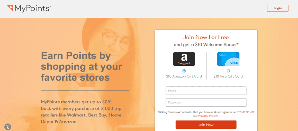 MyPoints $10 sign-up bonus